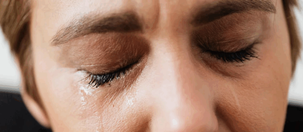 woman crying