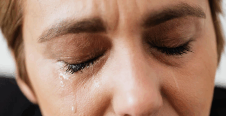 woman crying