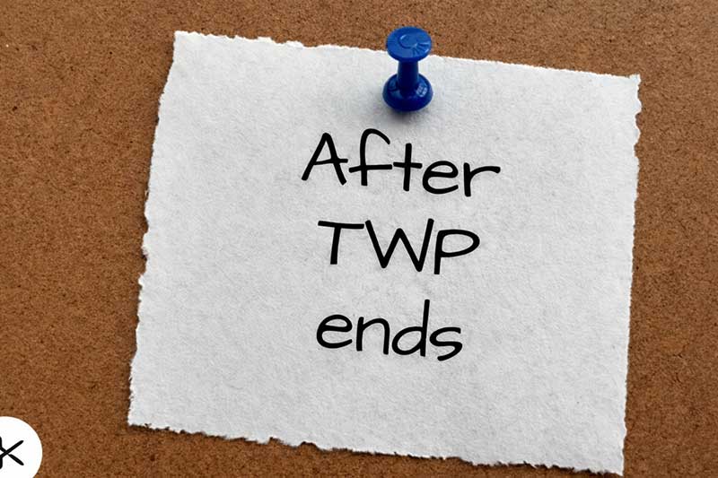 after the trial word period ends