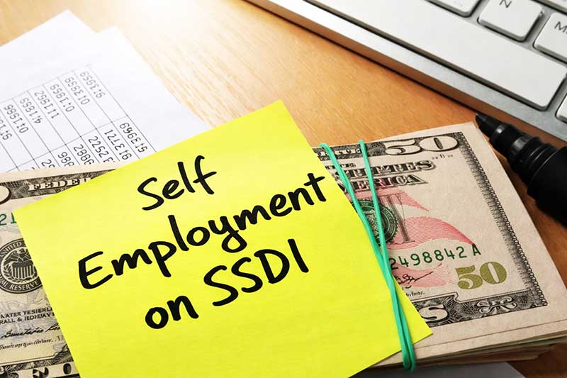 self employment on social security SSDI